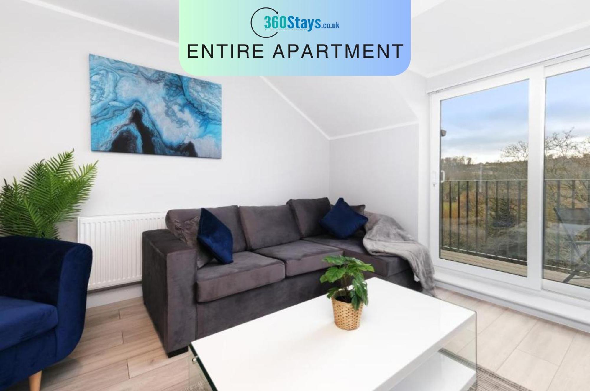 2 Bedroom Penthouse With Parking High Wycombe By 360Stays Exteriör bild